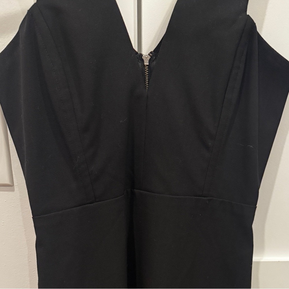 Mason Black Hi-low Dress With Back Zipper Detail - Picture 2 of 6